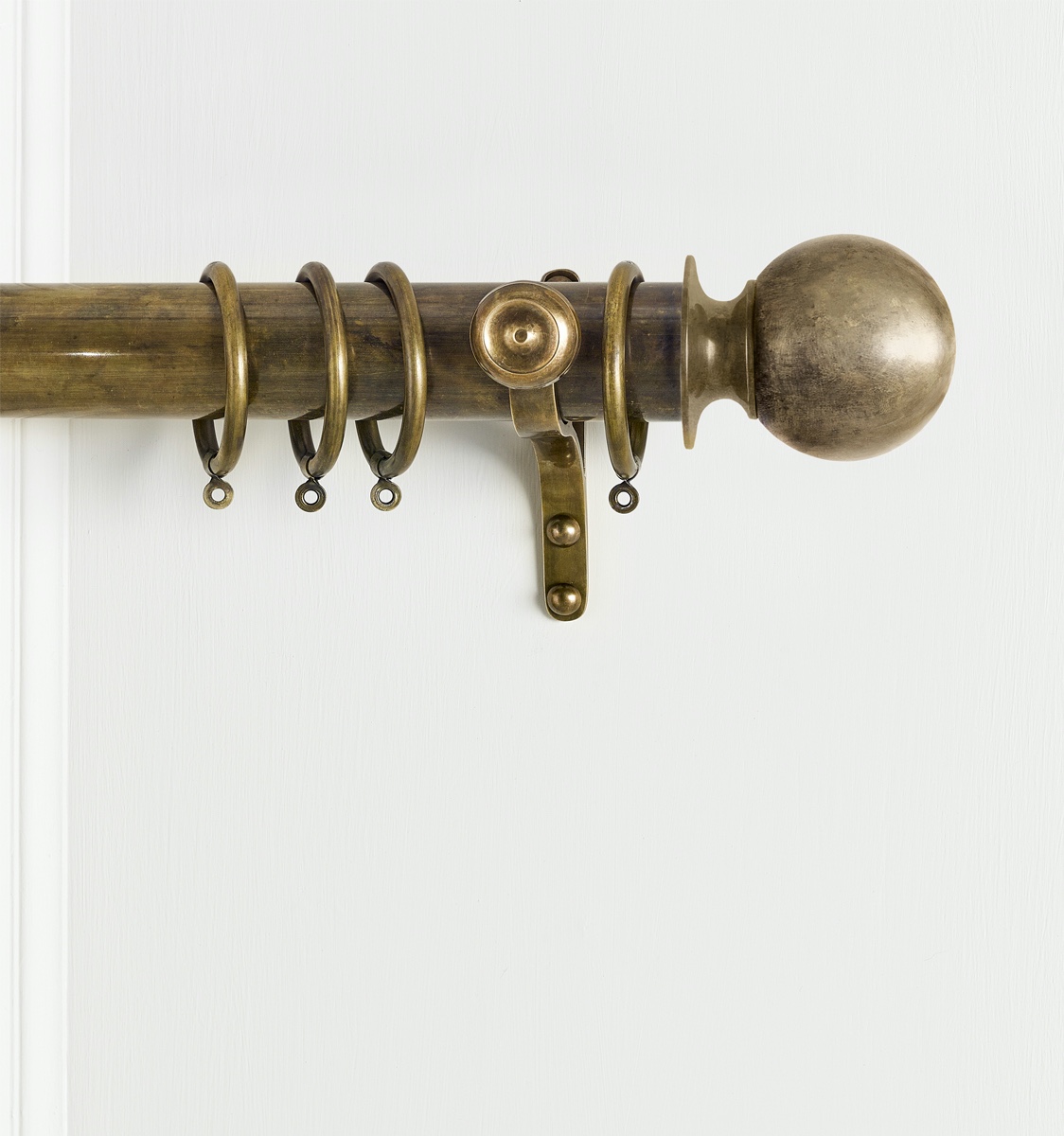 CURTAIN POLE IN ANTIQUE BRASS, Curtain Poles, Curtain Poles, The  Collection