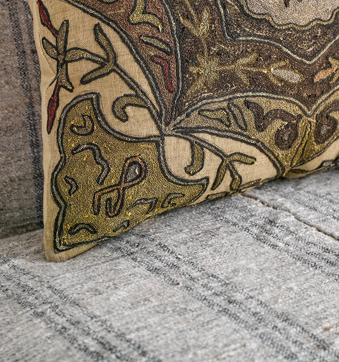 Antique Fabric Cushion Medium Antique Fabric Cushions The