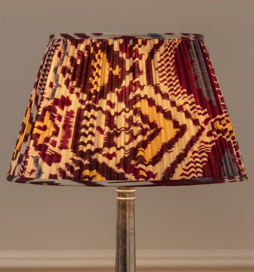 16" Termez Blue Ikat Lampshade 16" Termez Blue Ikat Lampshade